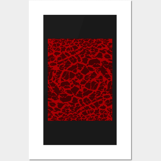 Red Texture Wall Art by Looly Elzayat